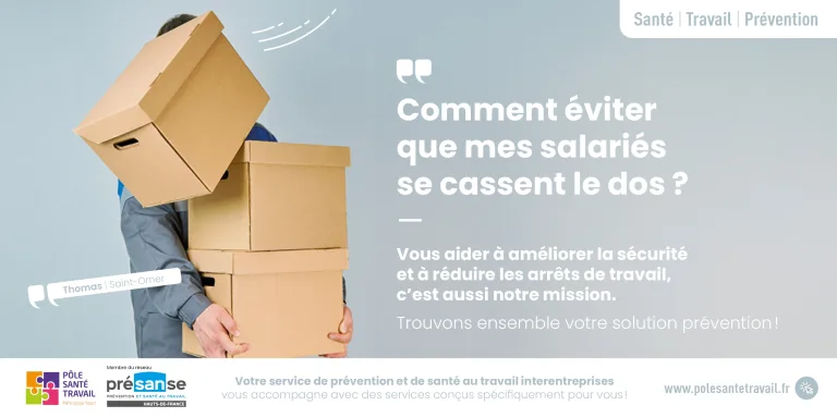 Comment éviter que mes salariés se cassent le dos ?